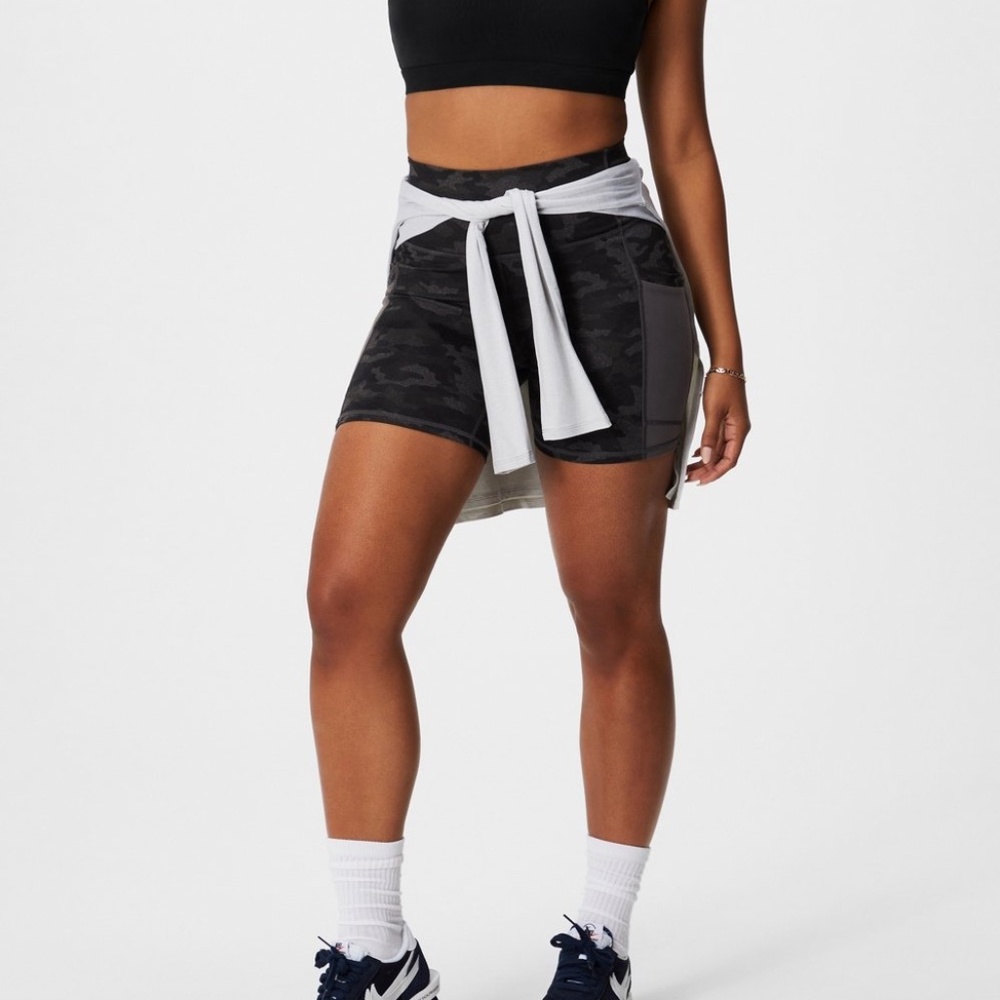 Camo biker shorts